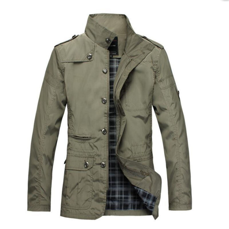 Plus size men's trench coat  Leather Jacket 71.64 