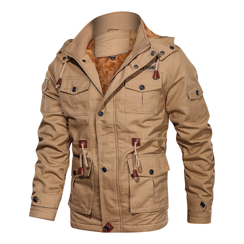 Men's Winter Fleece Jackets Warm Hooded Coat Product vendor