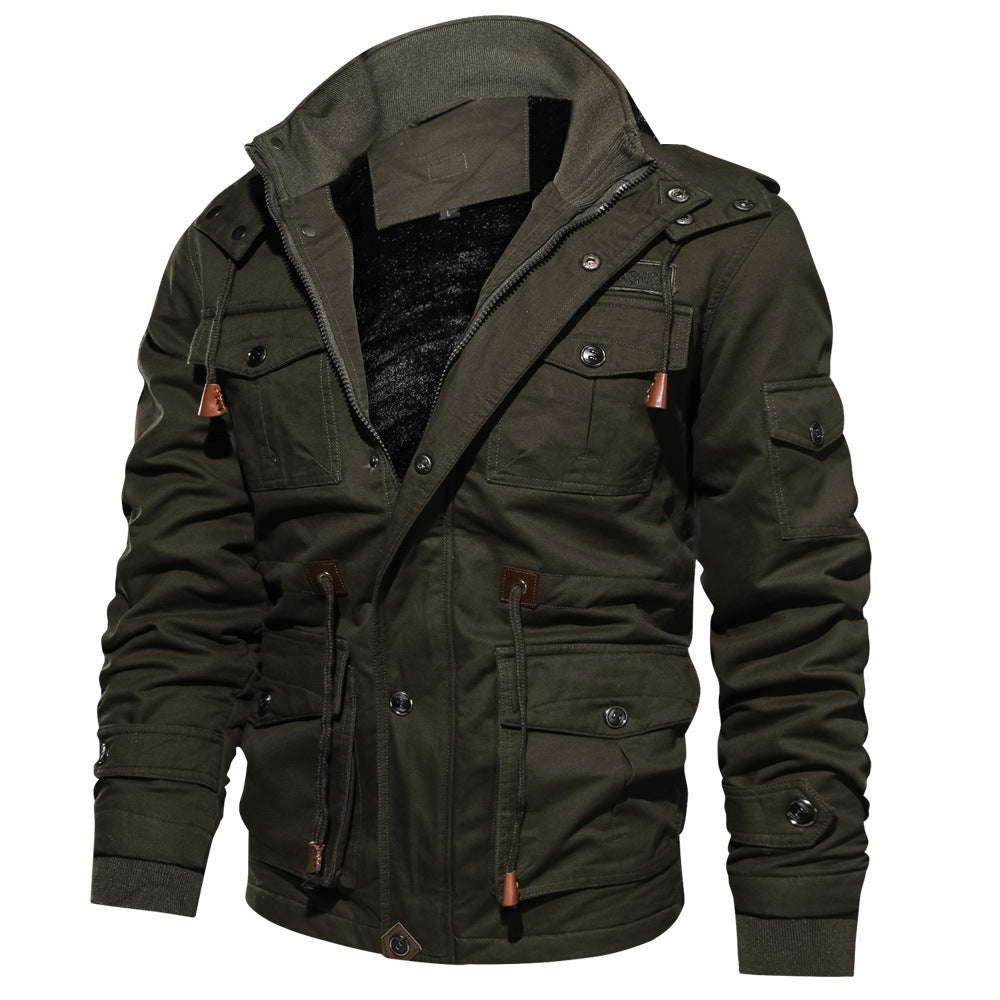 Men's Winter Fleece Jackets Warm Hooded Coat Product vendor