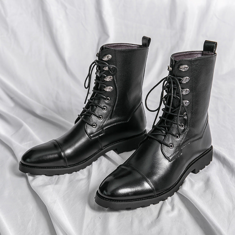 Fall Winter Lace-up Booties Black Locomotive Denim  Footwear 75.15 Black-48