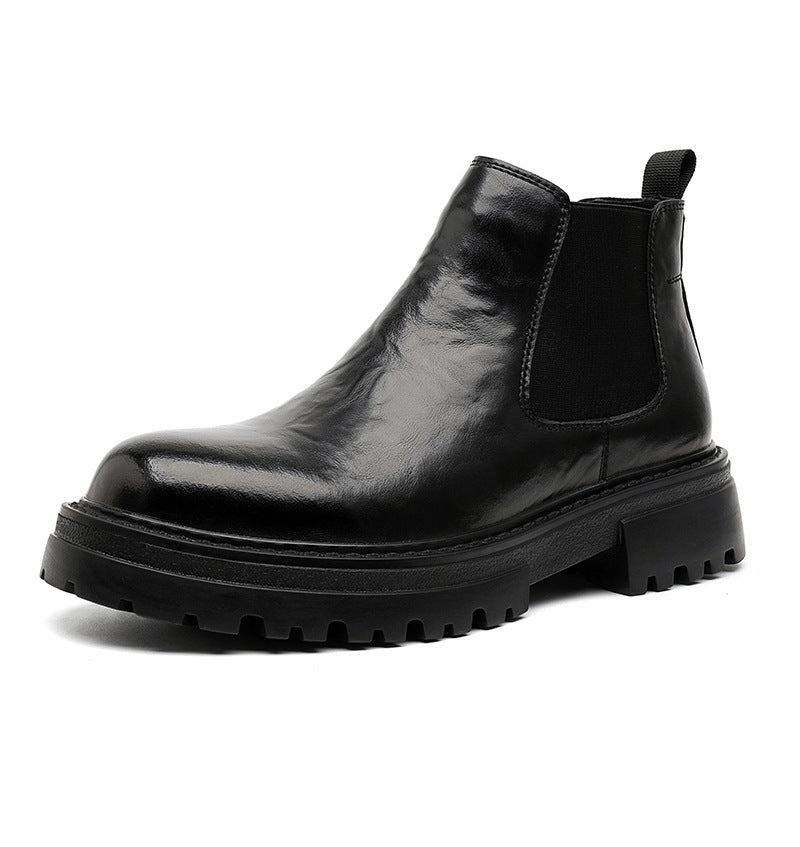 Low-top Martin Boots Mid-top British Style Men's Shoes  Footwear 73.55 QL2114-Black-44