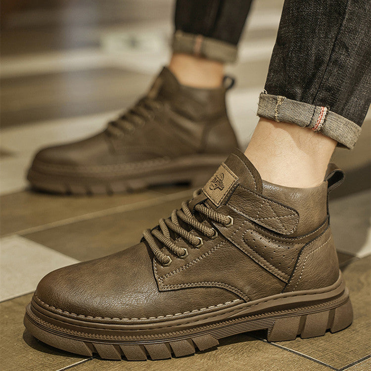 Martin Boots Men's High Top Working Wear Retro  Footwear 209.60 Ancient-Brown-45
