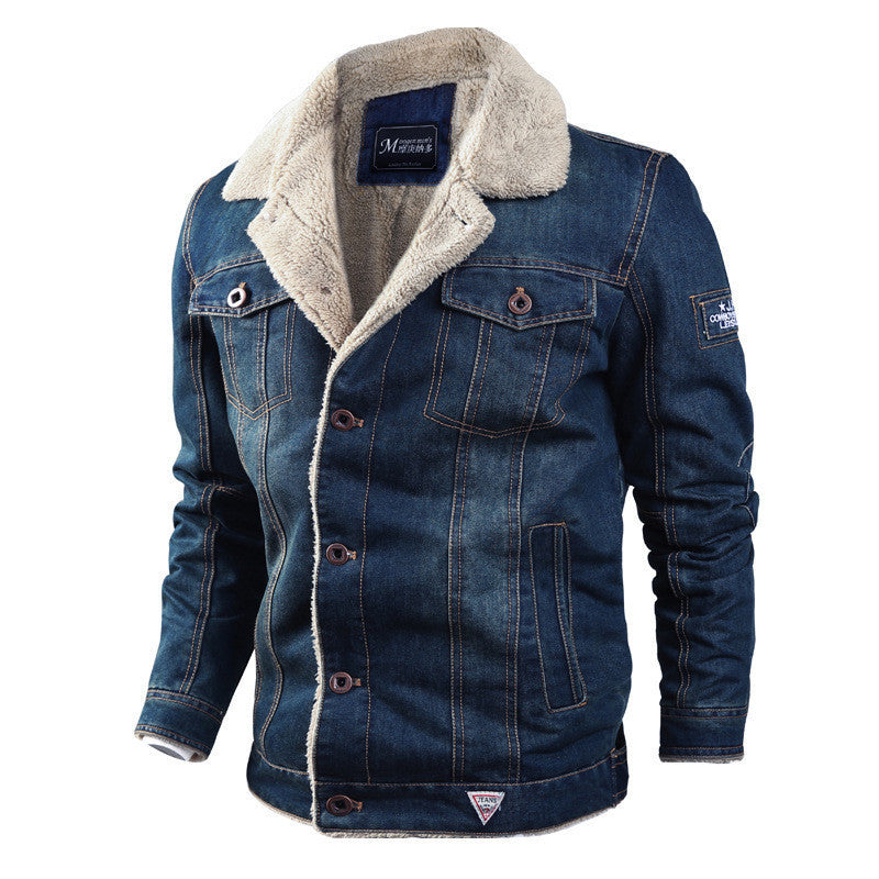 Denim jacket men  Leather Jacket 93.21 