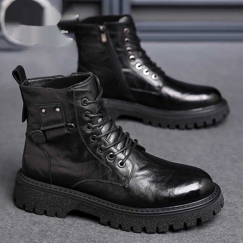 Men's Retro Breathable High-top Martin Boots  Footwear 99.71 