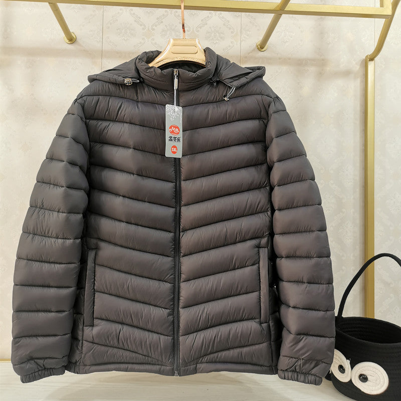 Cotton Coat Thin Silk Cotton Men's Outfit Cotton Jacket Double-sided Wear  Leather Jacket  