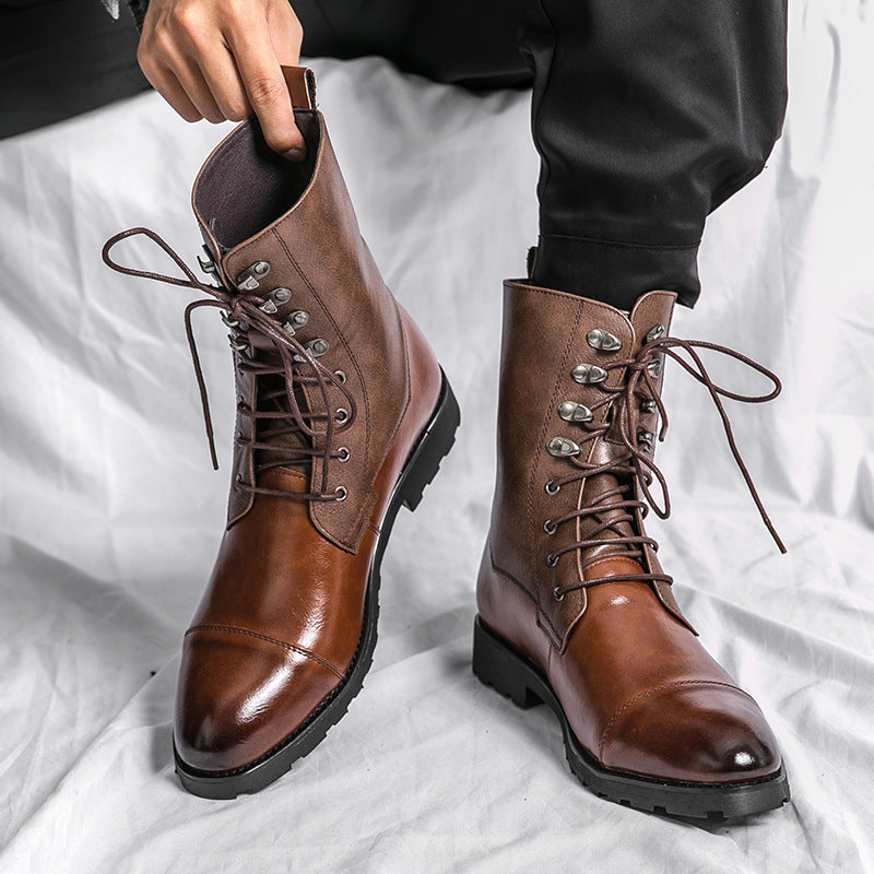 Fall Winter Lace-up Booties Black Locomotive Denim  Footwear 72.93 