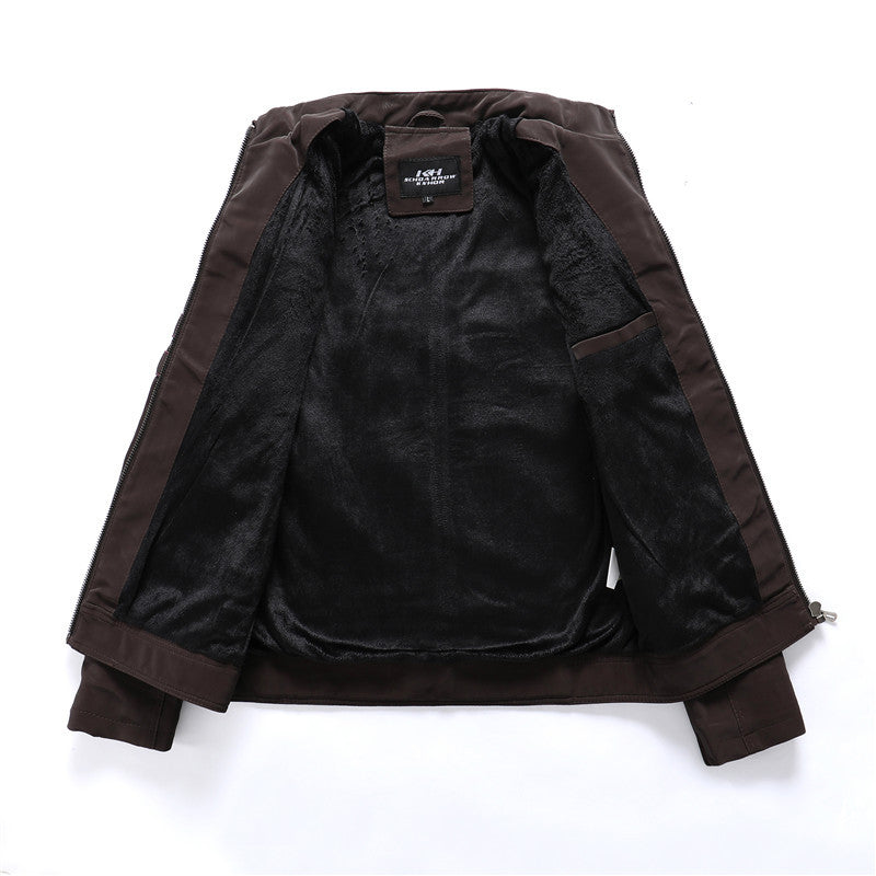 Men Fashion Pu Leather Jackets Coats  Leather Jacket 106.65 