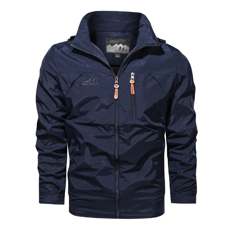 New Style Plus Size Jacket Men's Outdoor Hooded Jackets Men's Jackets  Leather Jacket  