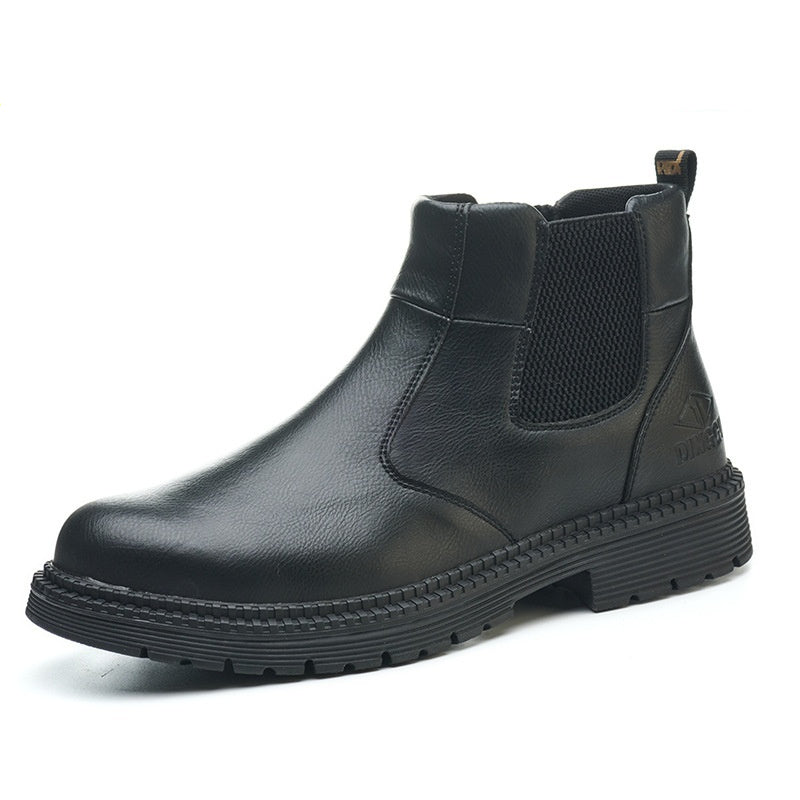 Men's High-top Labor Protection Shoes  Footwear 71.00 Black-46