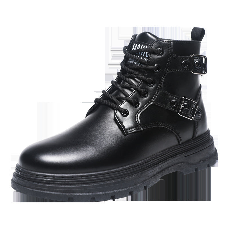 Black Martin Boots Male British Style Working Boots  Footwear 72.00 