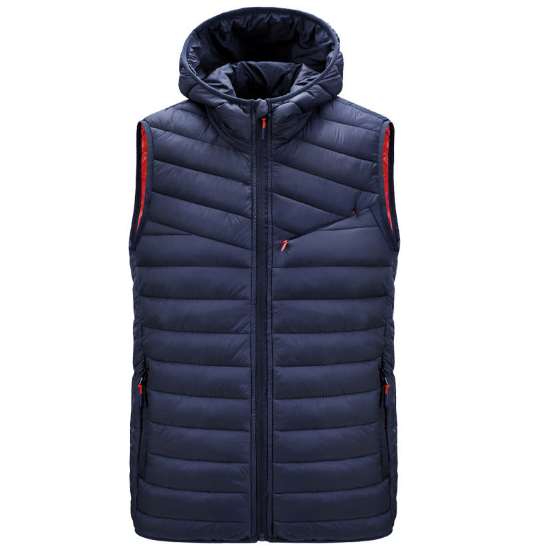 New Autumn And Winter Thin Cotton Jacket Men's Cotton Jacket  Leather Jacket 69.92 Dark-Blue-XL
