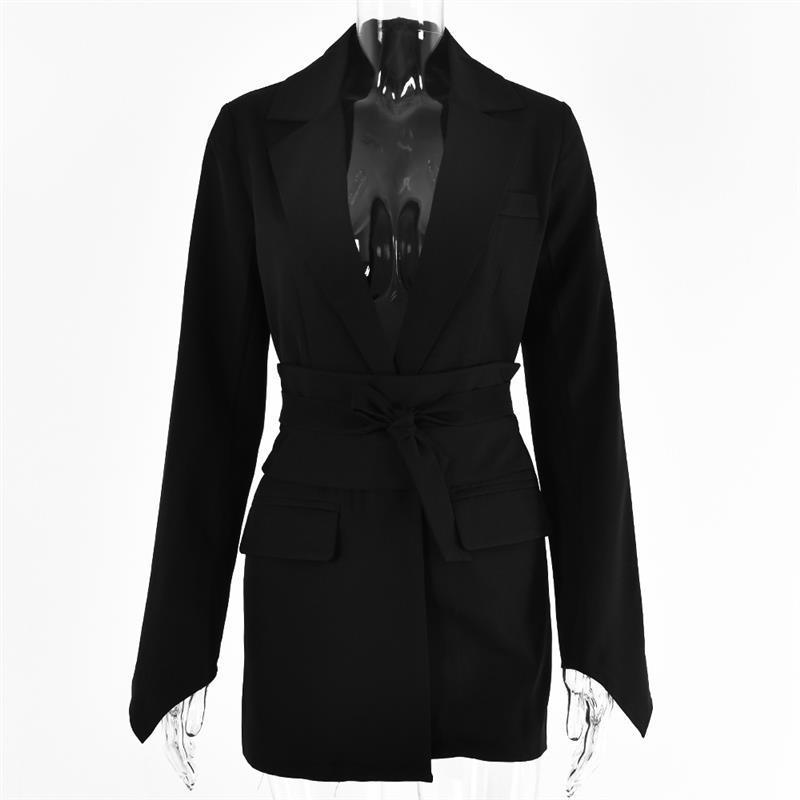 Women's Suit Jackets Top Waist Slimming Elegant Small Suit  Leather Jacket 68.66 Black-XL