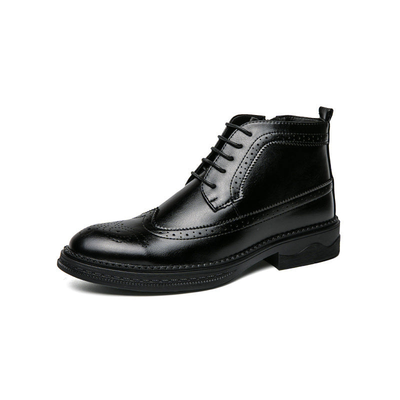 Men's Chelsea Casual Business Martin Boots  Footwear 73.58 Black-44