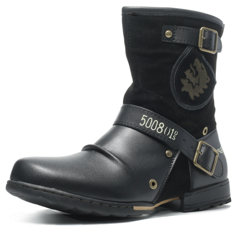 Mid-High Tube Men's Cowboy Boot  Footwear  