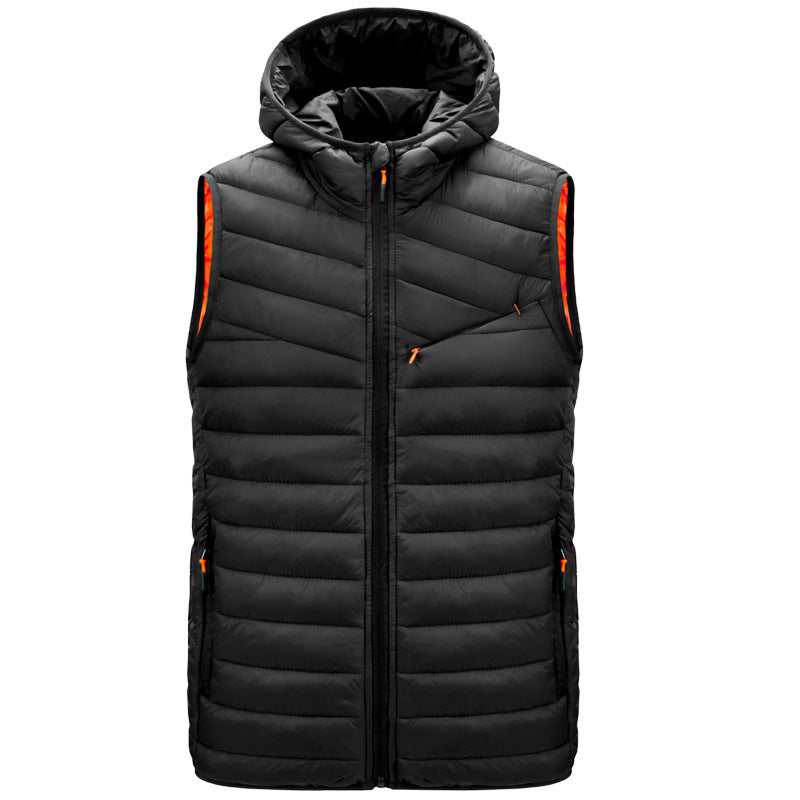 New Autumn And Winter Thin Cotton Jacket Men's Cotton Jacket  Leather Jacket 69.92 Black-XL