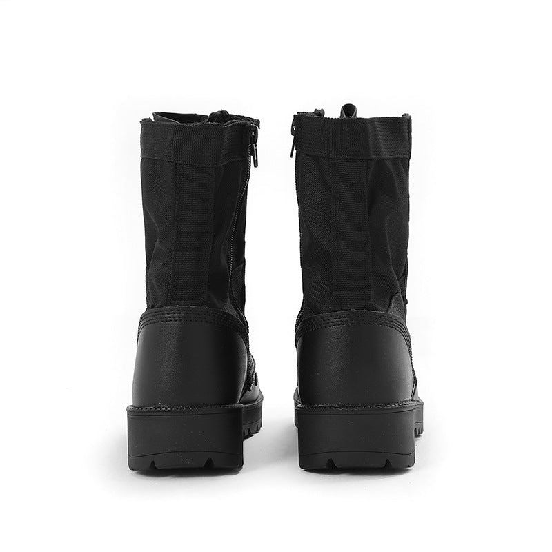 High-top Outdoor Black Breathable Wear-resistant Hiking Boots  Footwear  