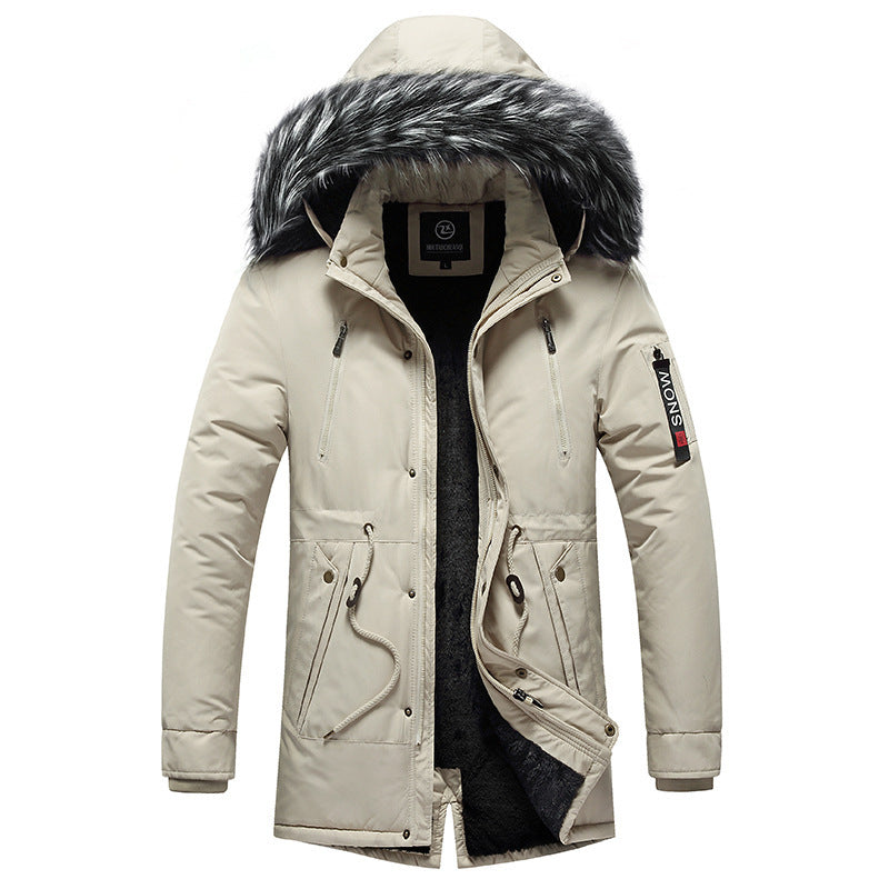 Casual Korean-style Cotton-padded Coat For Men  Leather Jacket 117.76 