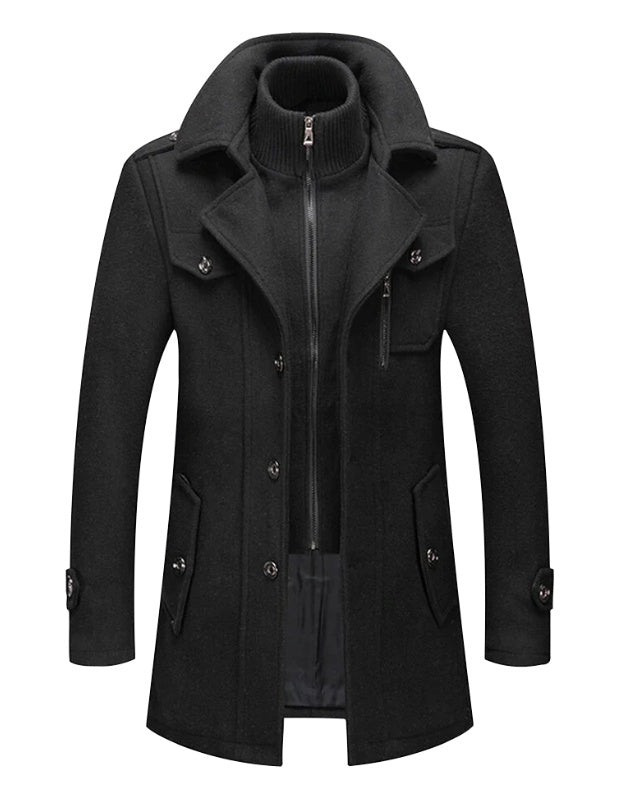 Sterling Trench Coat  Leather Jacket 127.52 Black-XL