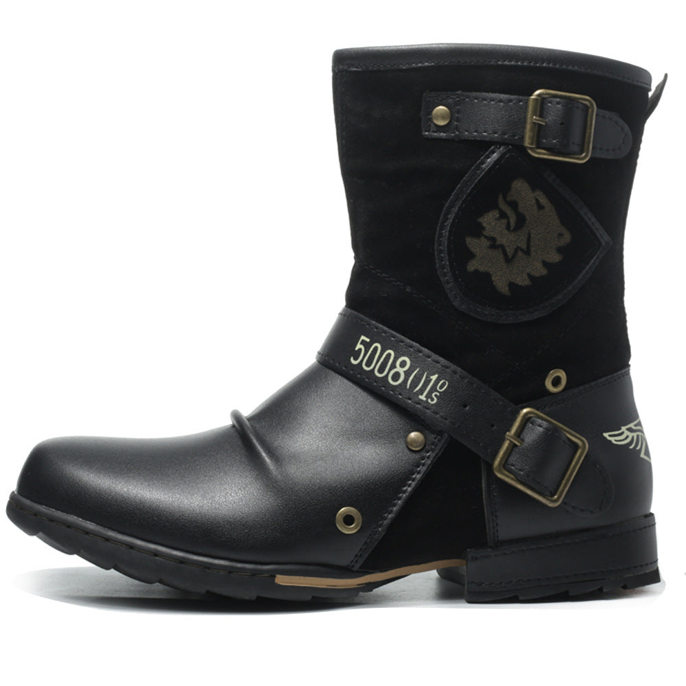 Mid-High Tube Men's Cowboy Boot  Footwear  