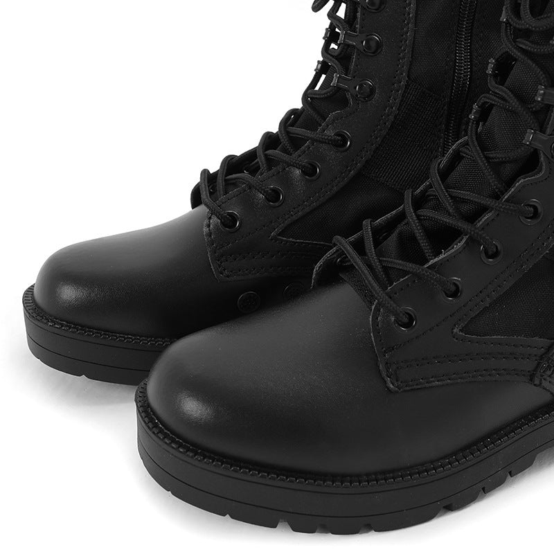 High-top Outdoor Black Breathable Wear-resistant Hiking Boots  Footwear  