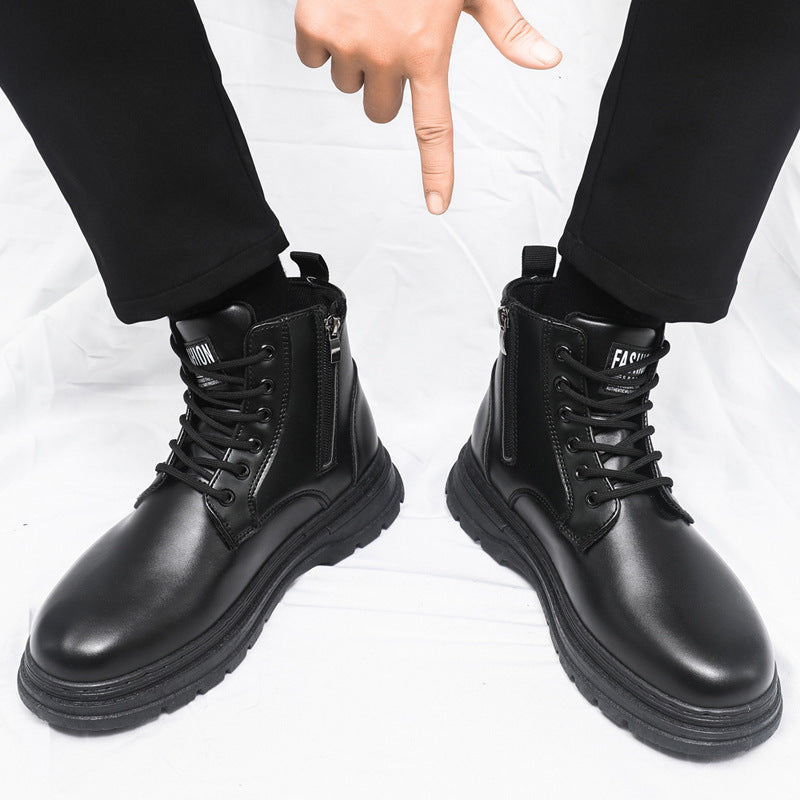 Black Martin Boots Male British Style Working Boots  Footwear 72.00 