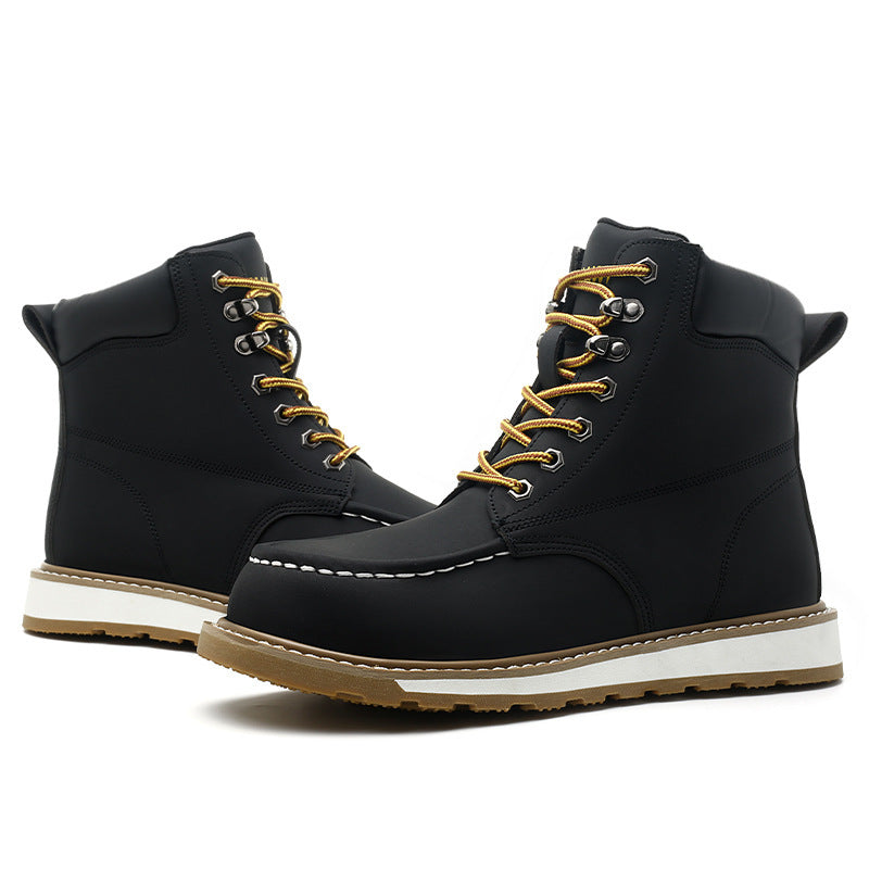 Men's Safety Shoes Deodorant And Breathable Anti-smashing  Footwear  