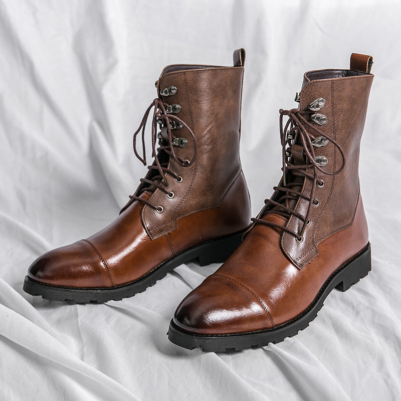 Fall Winter Lace-up Booties Black Locomotive Denim  Footwear 75.15 Brown-48