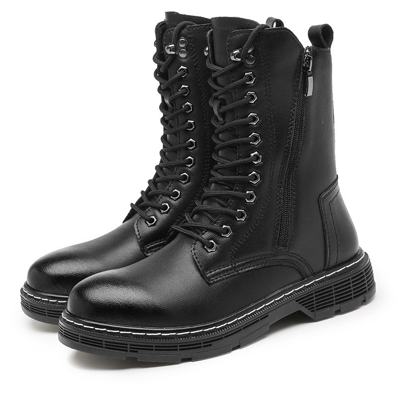 Autumn And Winter Plus Size Men's Long High-top Martin Boots  Footwear  