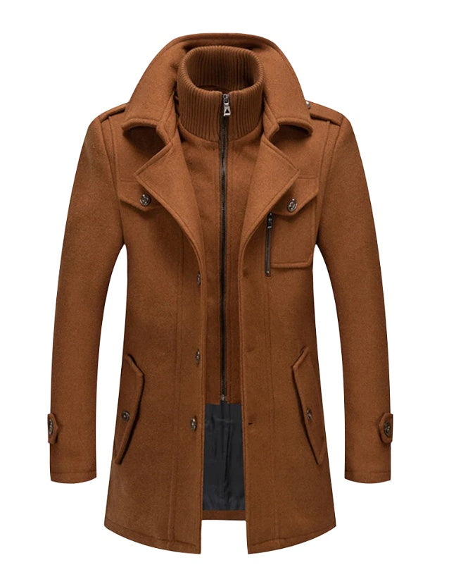 Sterling Trench Coat  Leather Jacket 127.52 Brown-XL